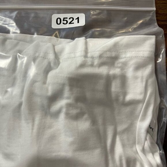 Travis Mathew Polo Shirt Mens Large White Lightweight Golf Casual Flex Striped - Picture 11 of 11